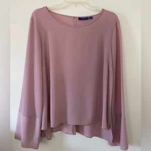 APT 9 light pink long sleeve shirt